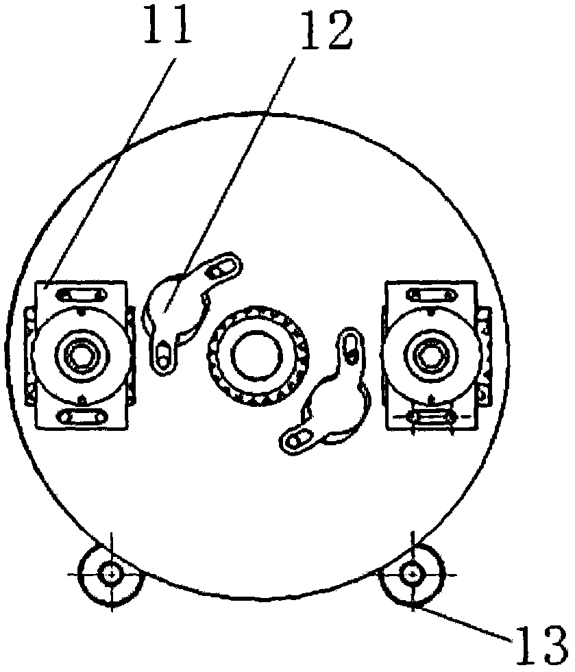 Center-distance-adjustable threaded connection piece detachment device