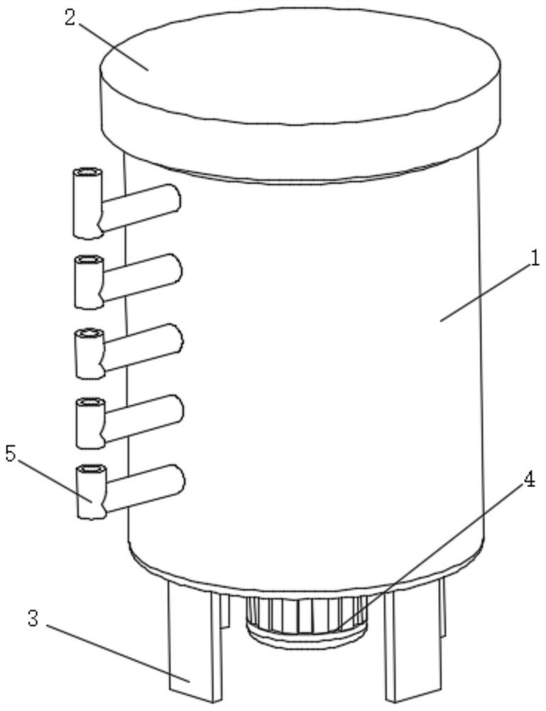 Organic fertilizer storage device based on biological agriculture