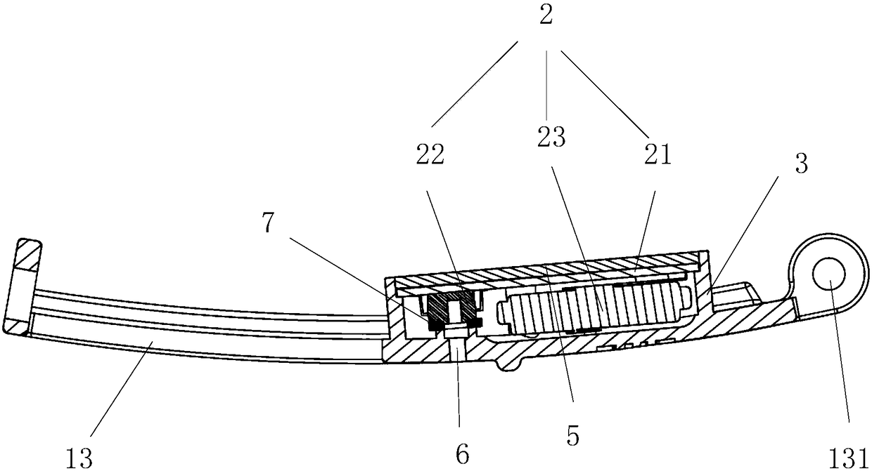 Tire temperature and tire pressure monitoring and deflated tire anti-drop supporting device