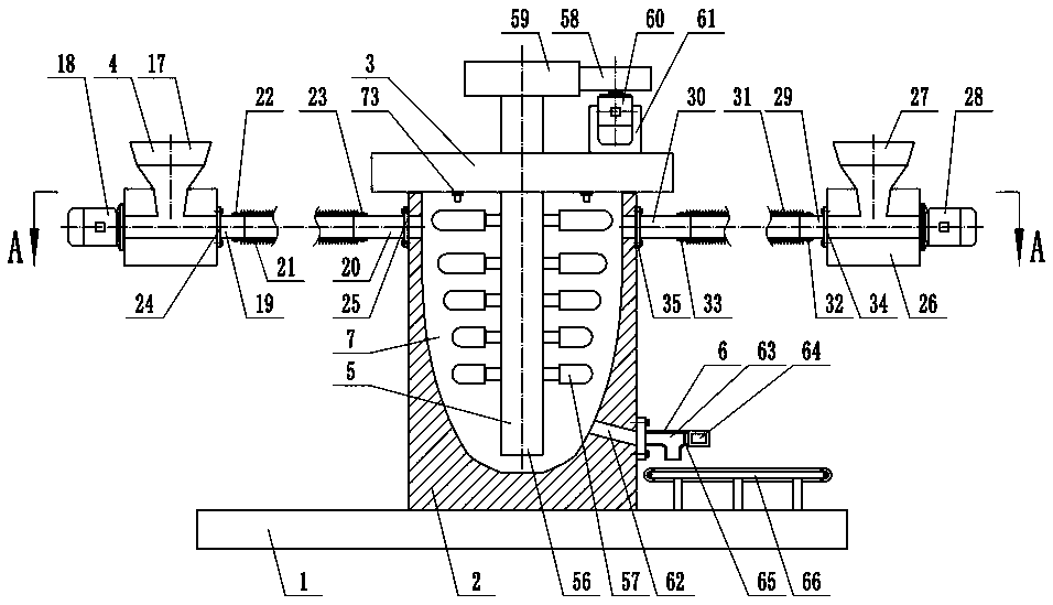 Wool feeding and blending mechanism