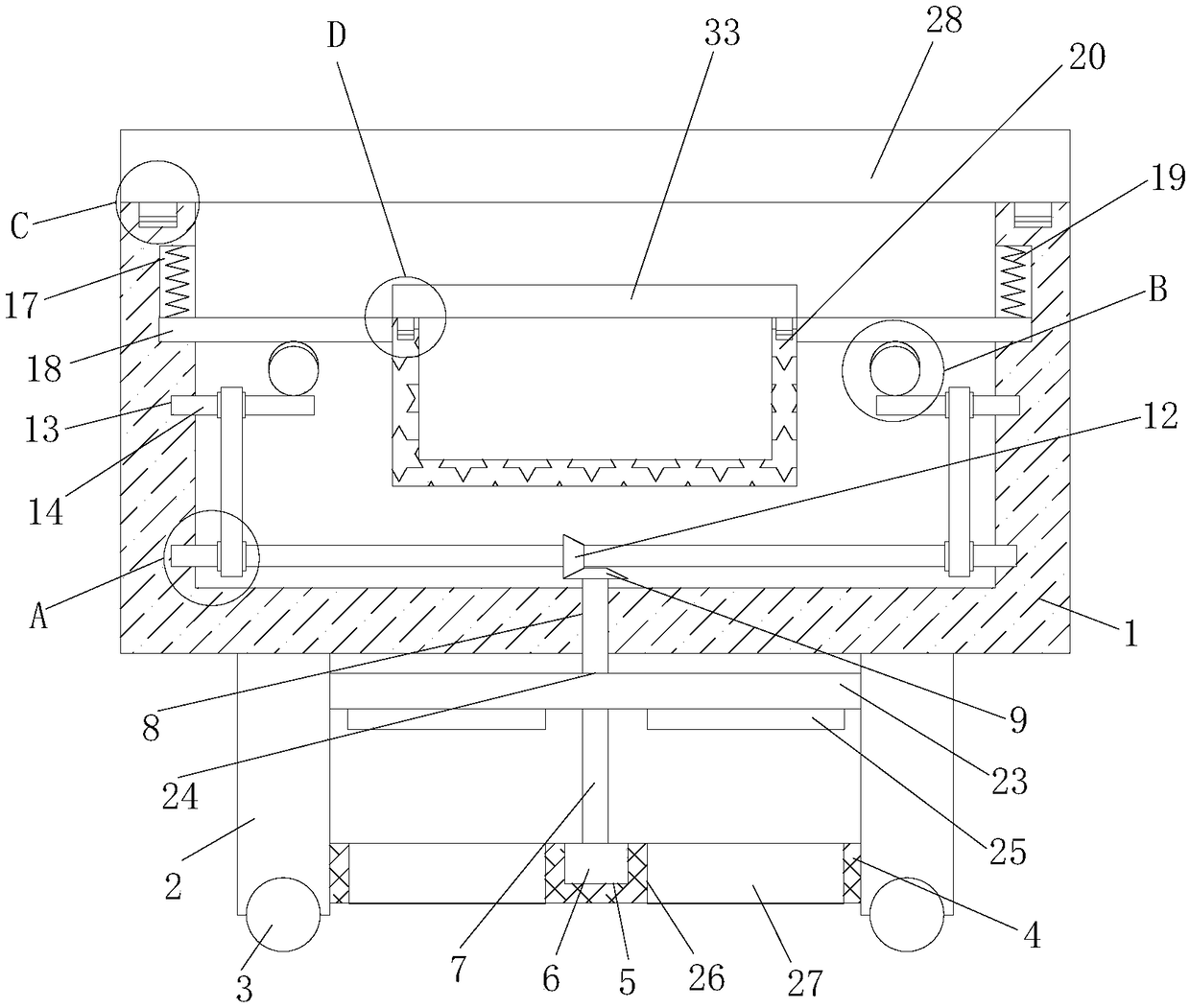 Mechanical equipment oil stain cleaning system