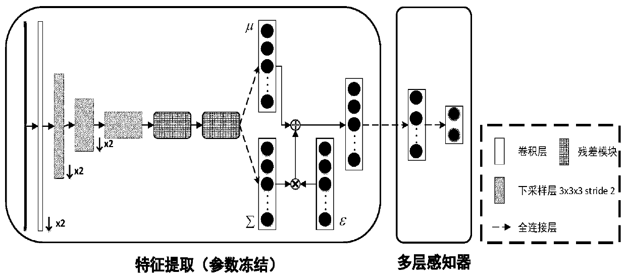 Brain function network classification method based on variational auto-encoder