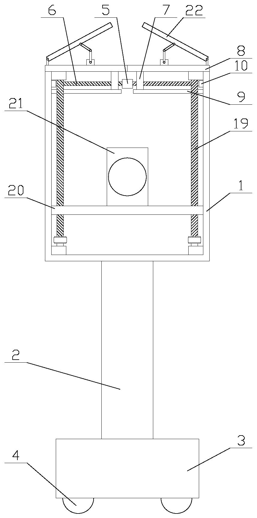 Movable traffic signal lamp having storage function