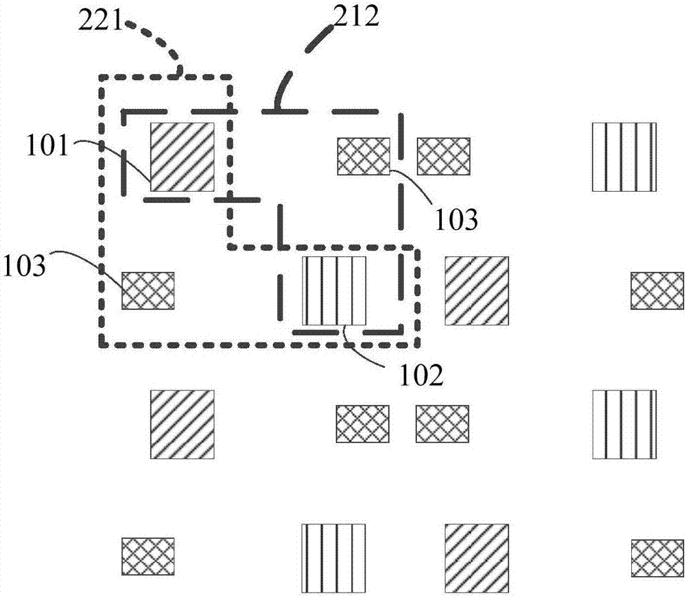 Pixel arrangement structure for OLED display panel, and OLED display panel