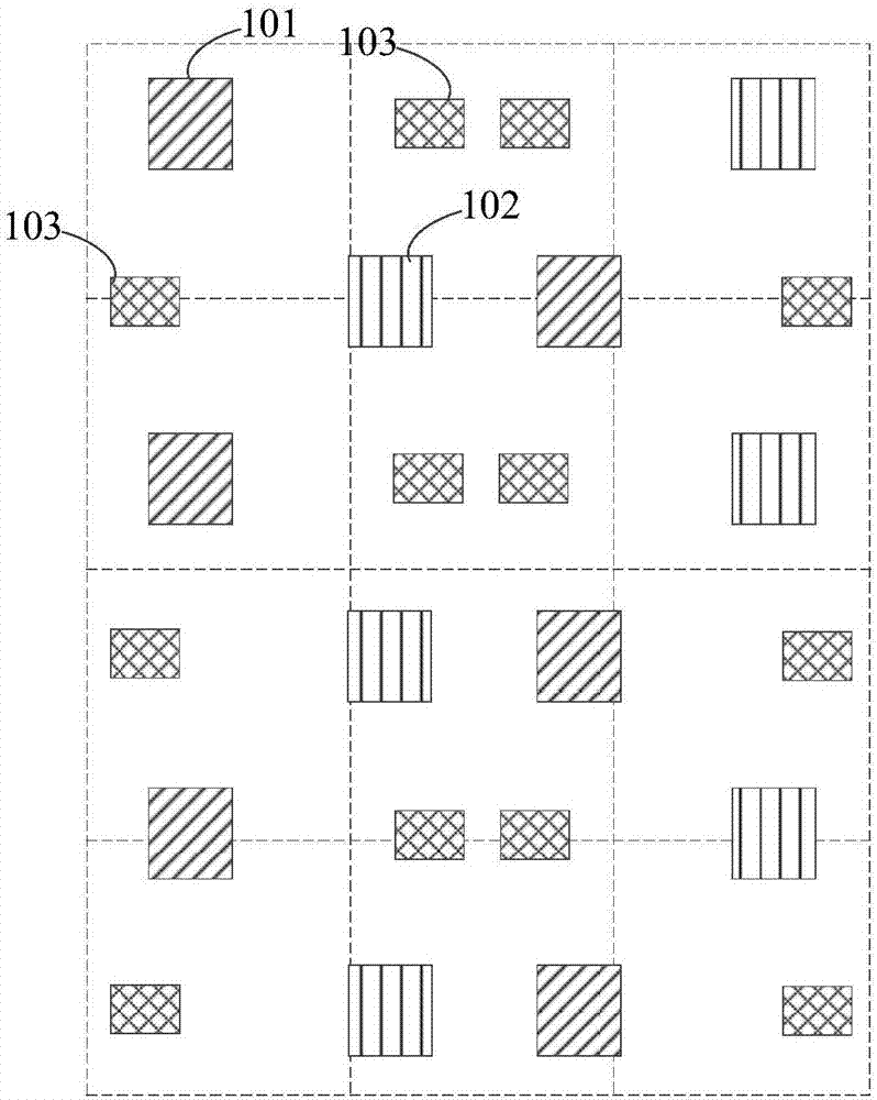 Pixel arrangement structure for OLED display panel, and OLED display panel