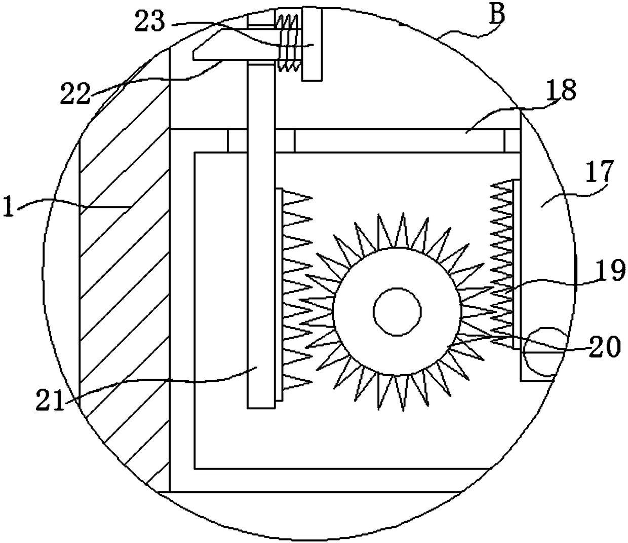 Novel perforating machine of industrial equipment with fixing function