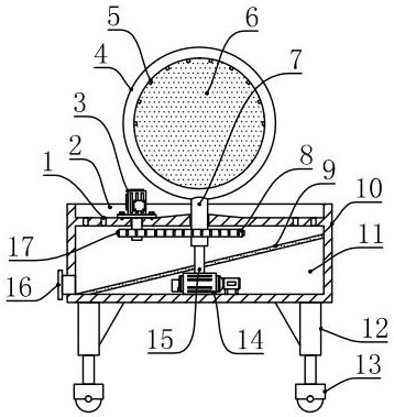 Dust falling device for environmental protection