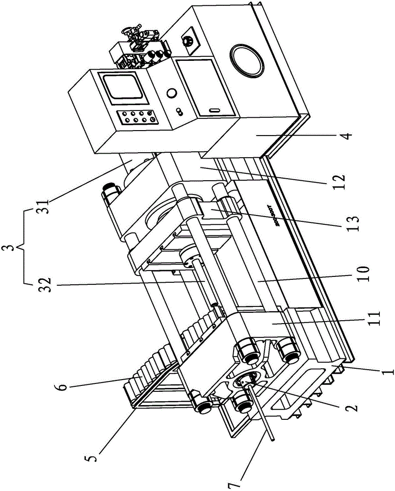 A kind of equipment for manufacturing warm and cold extrusion forging and drawing pipe