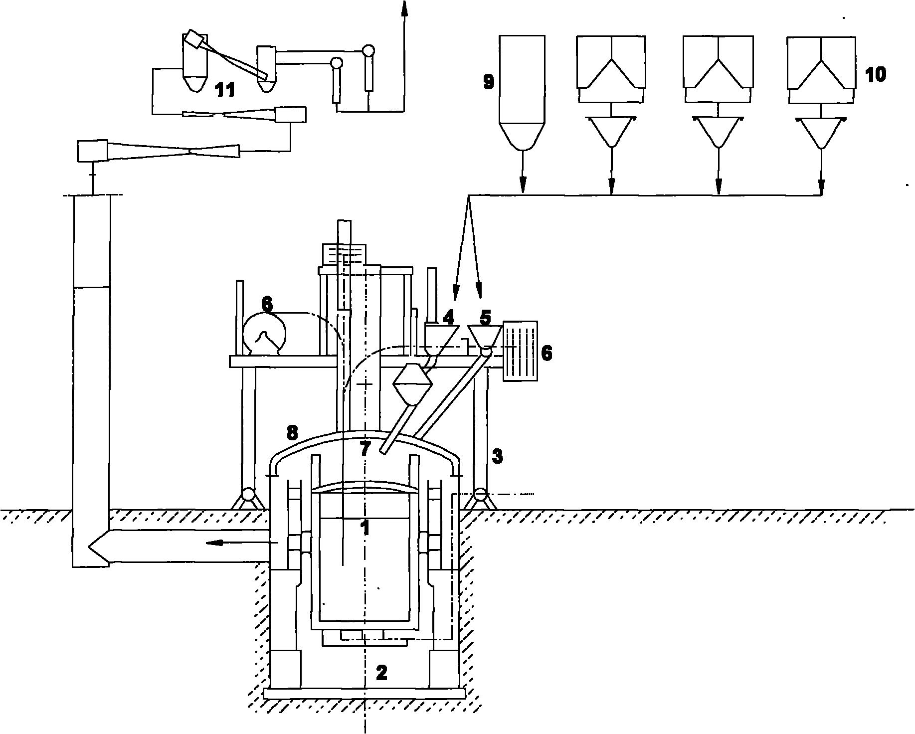 Refining device and vacuum refining process for use in non-oriented silicon steel production