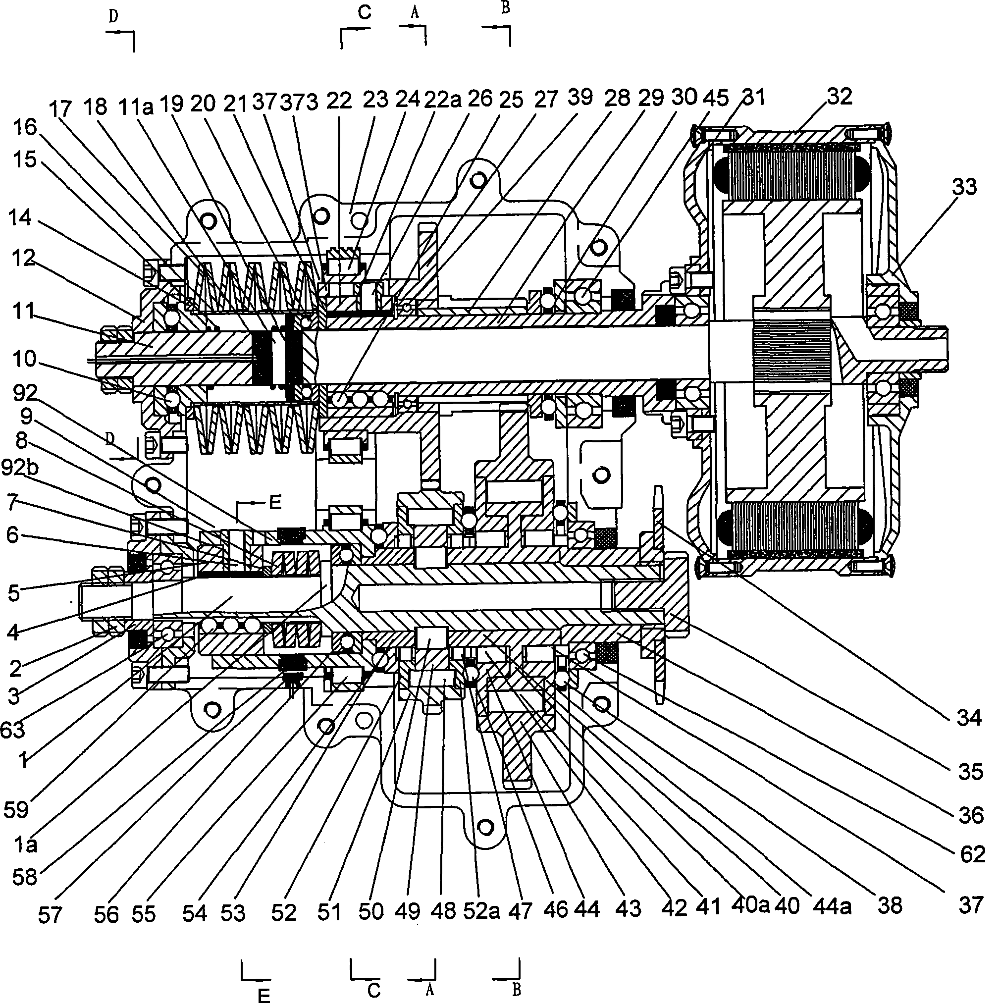 Intelligent two-step(two-shift) automatic speed variator of drive torque - resistance moment drive sensing