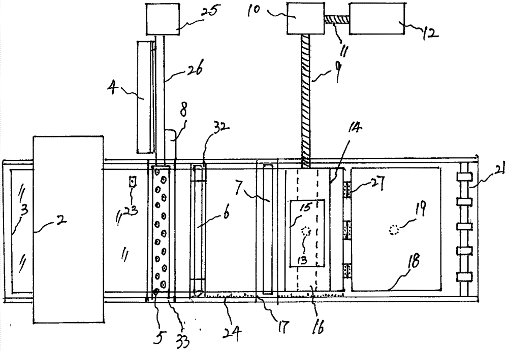 Bending-folding machine of sheet glass