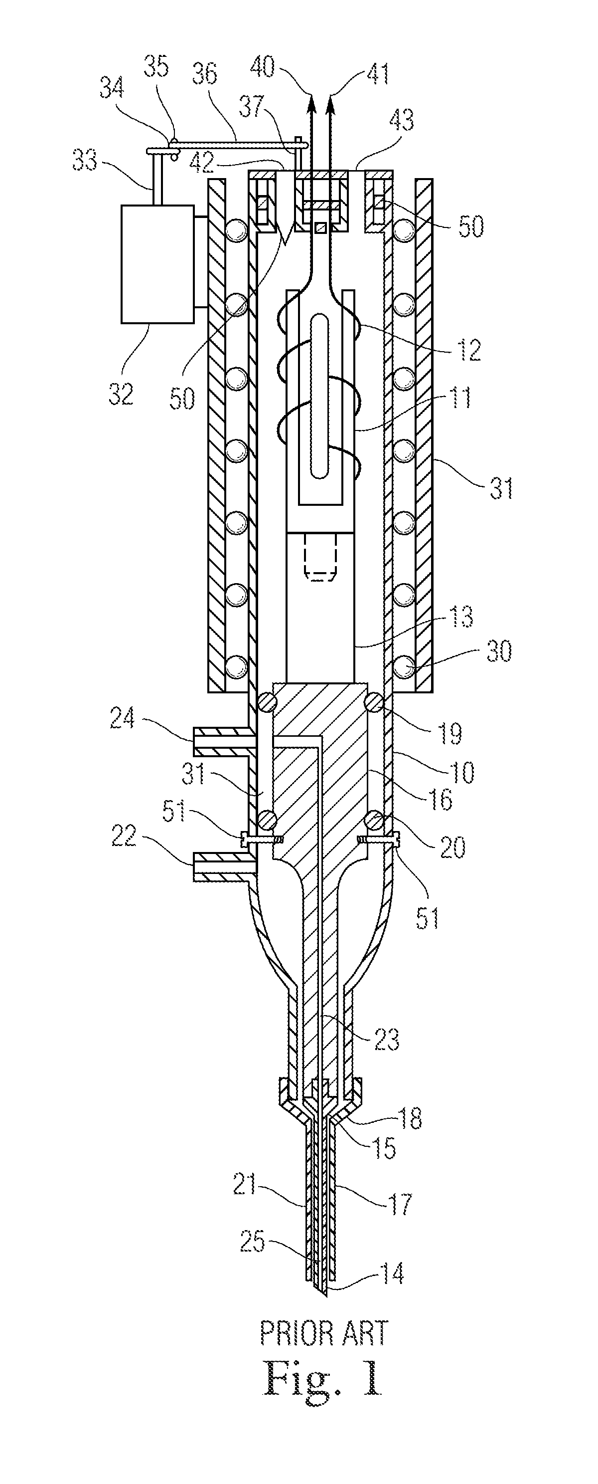 Dual lumen surgical hand-piece with ultrasonic knife