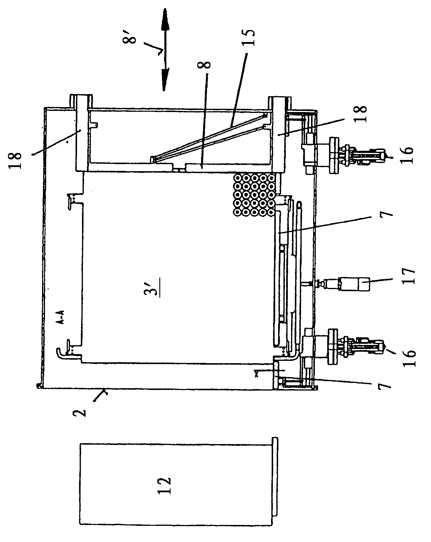 Loading and unloading device for a freeze-drying installation