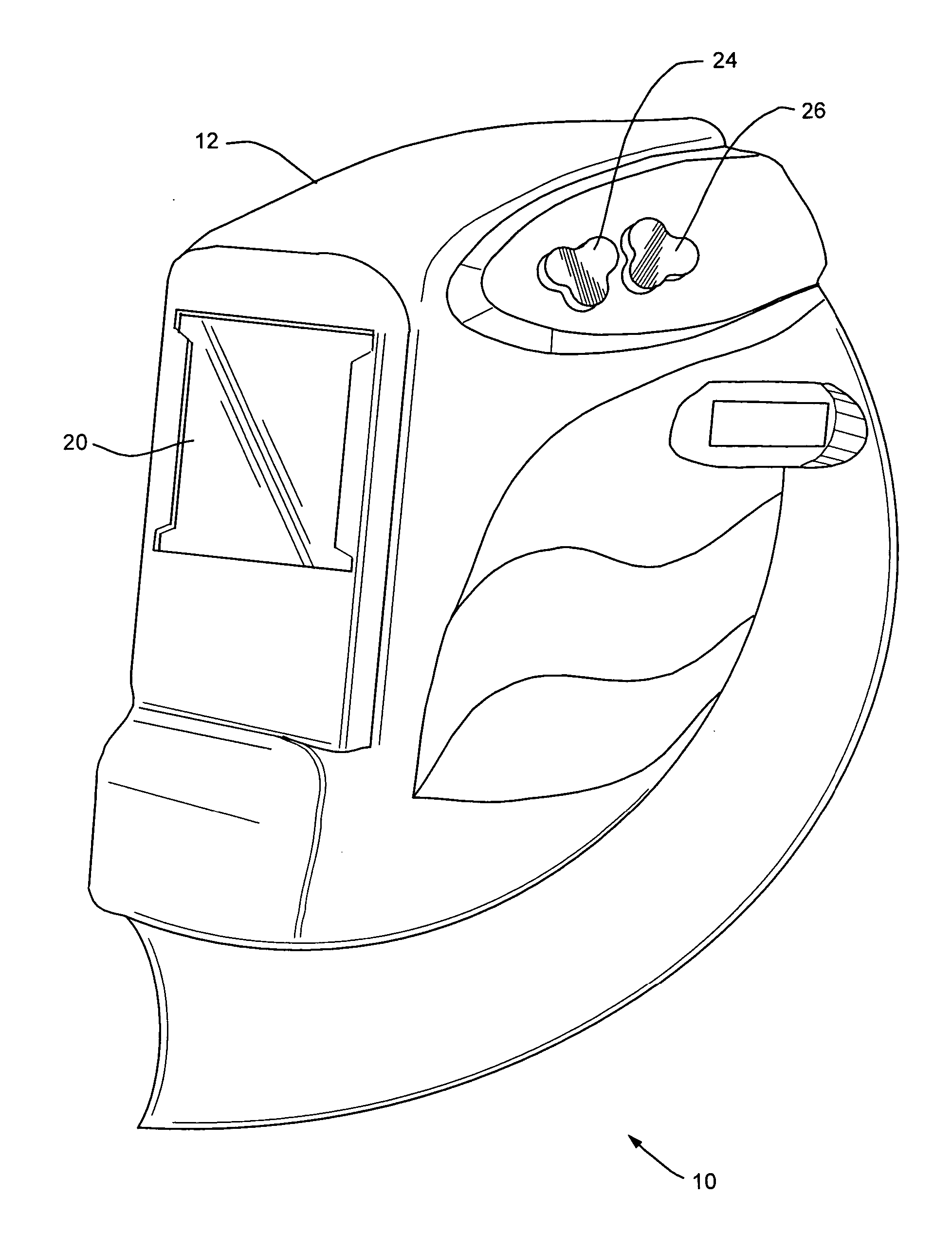 Modular auto-darkening welding filter