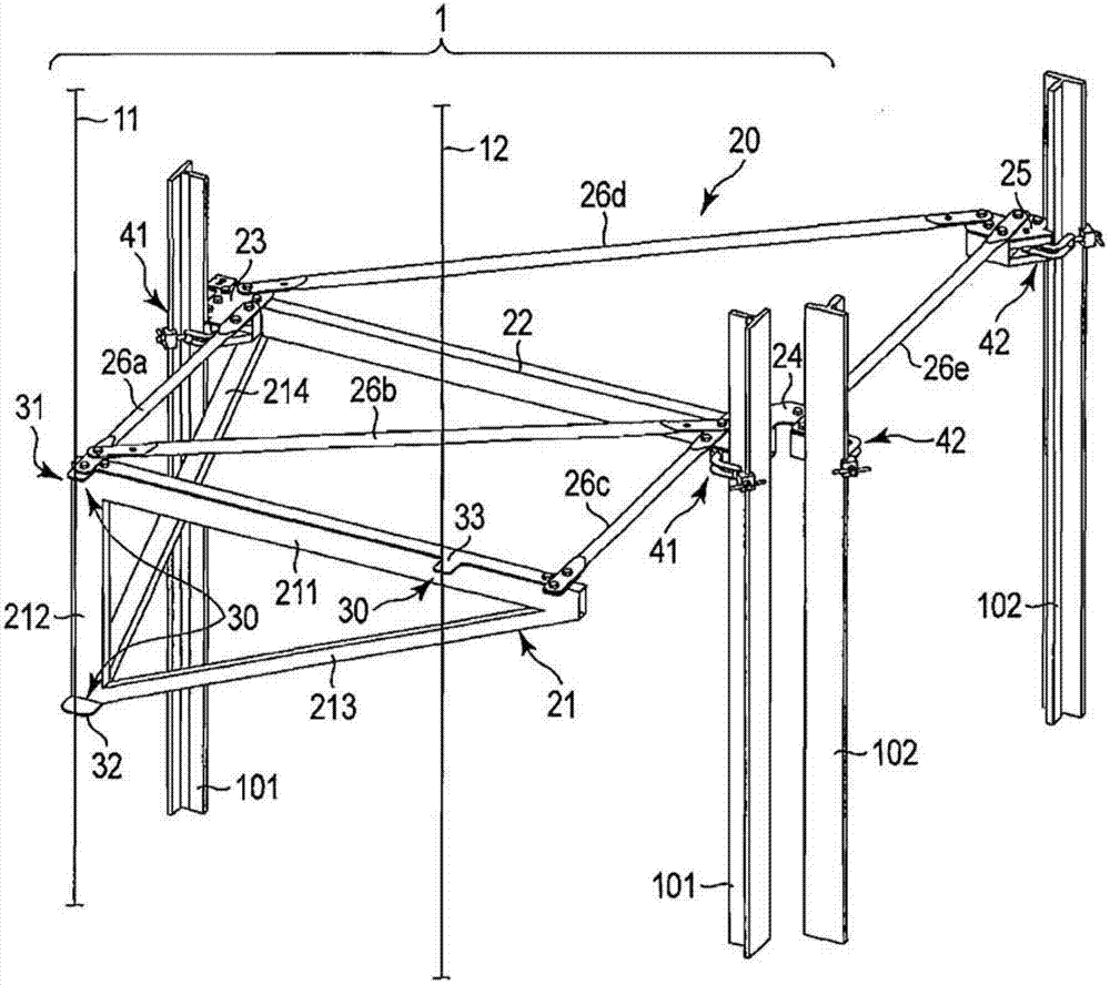 Center fixture of elevator guide rail