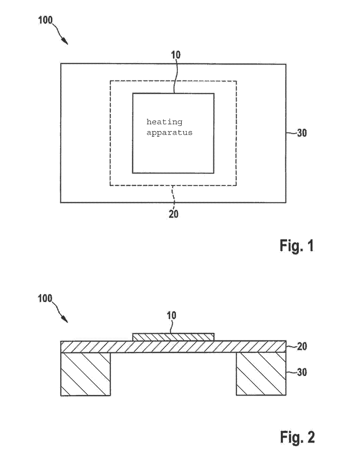 Heating apparatus for a MEMS sensor