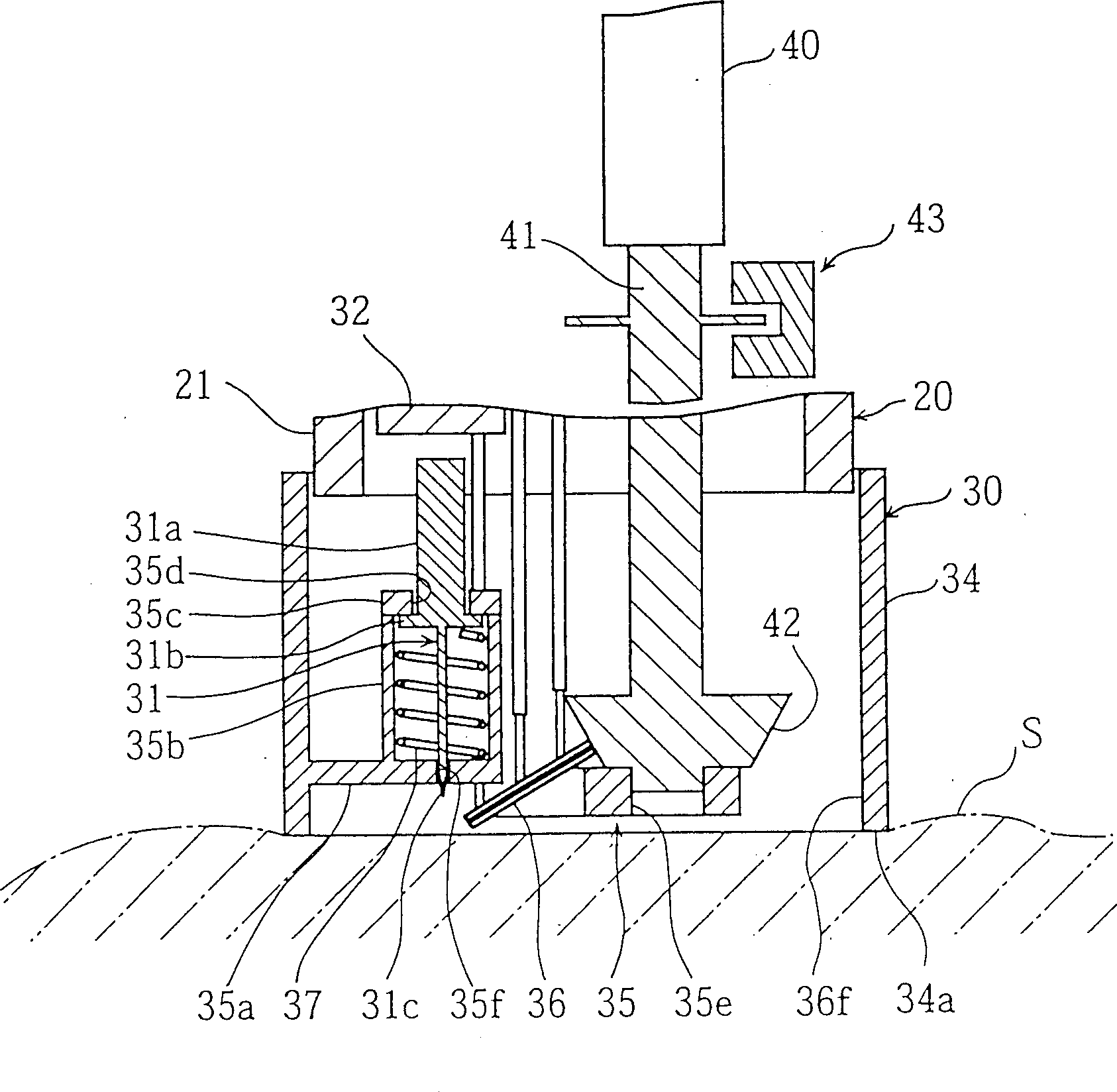 Body fluid measuring apparatus with lancet and lancet holder used for the measuring apparatus