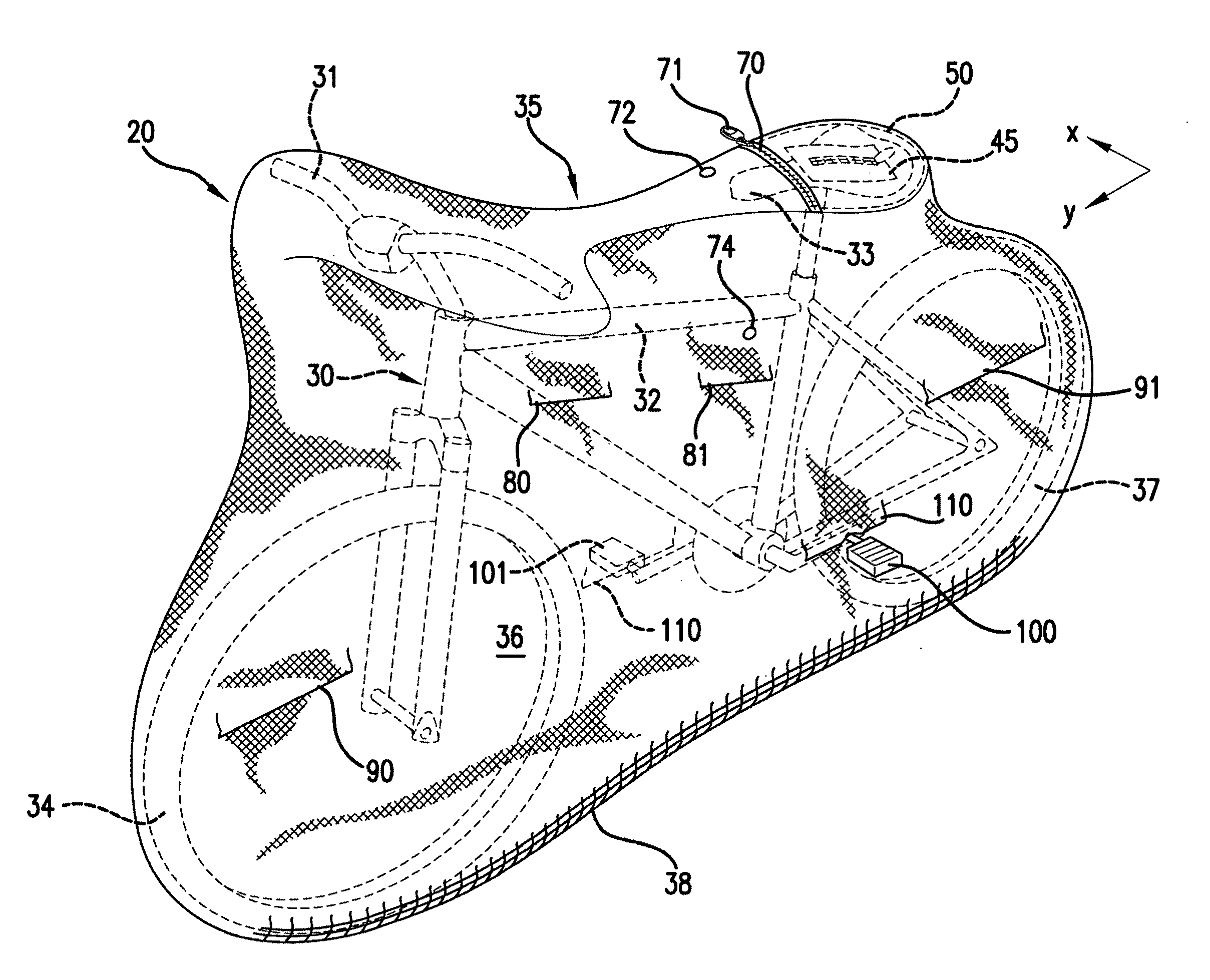 Two wheeled device cover