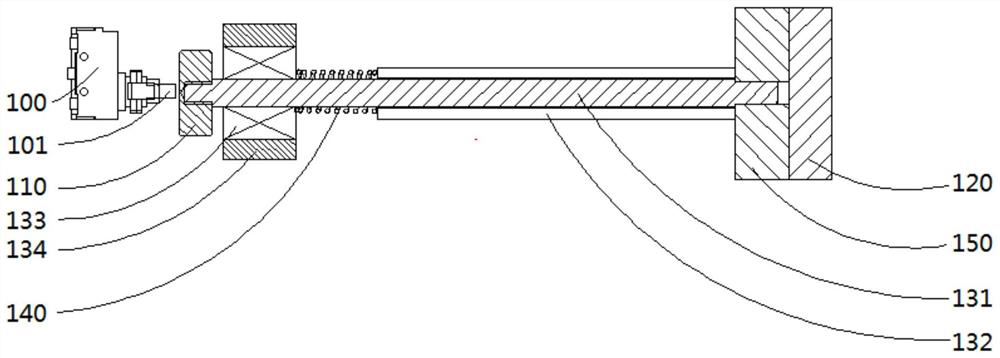 Material detection device and microwave drying equipment with the device