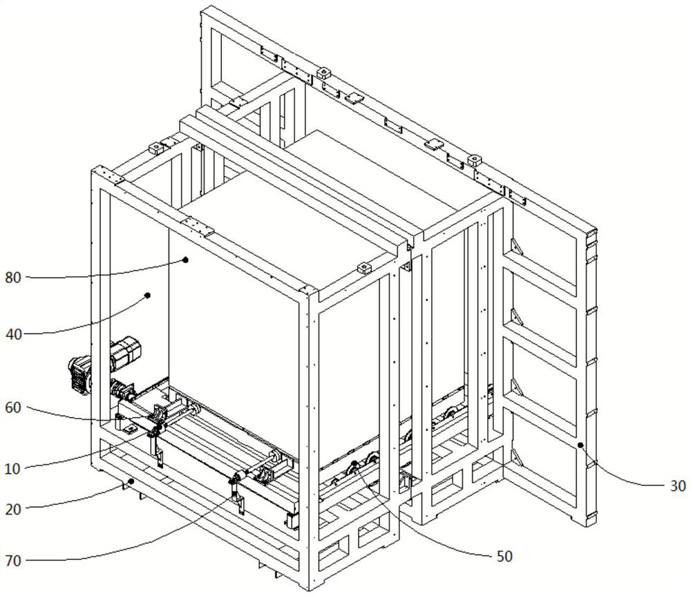 Material detection device and microwave drying equipment with the device