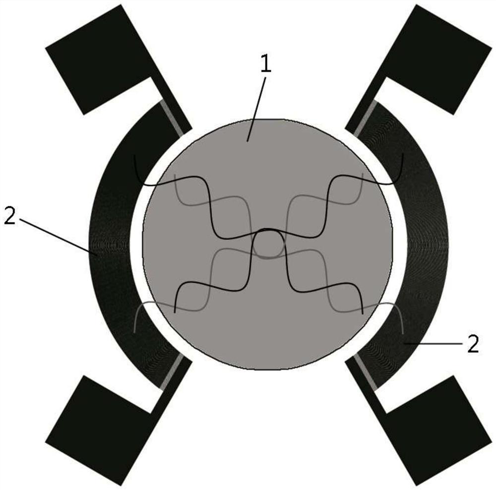 Full-coverage surface acoustic wave interdigital transducer