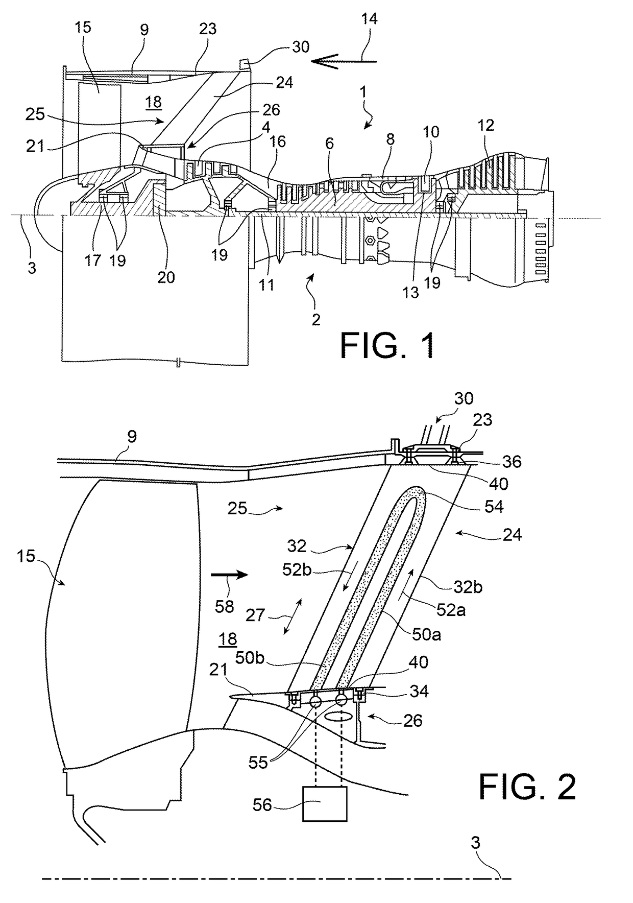 Intermediate case for an aircraft turbomachine made from a single casting with a lubricant duct