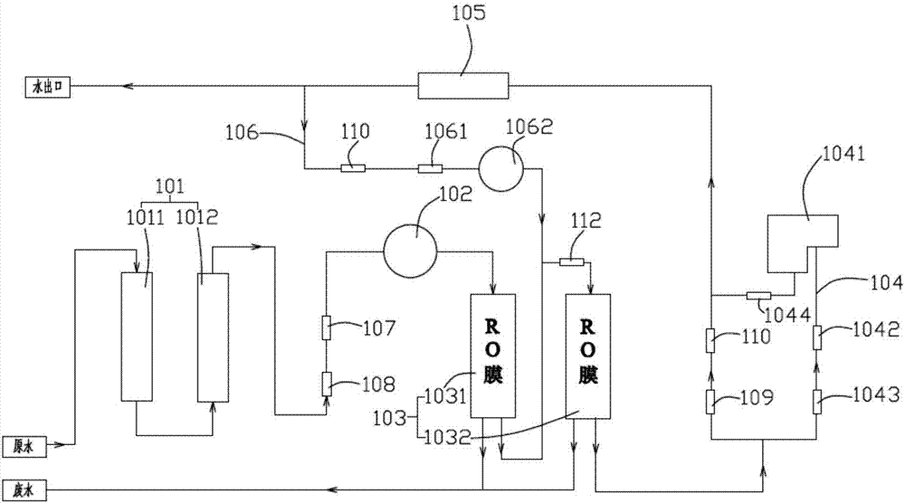 Water purification machine and water path system thereof