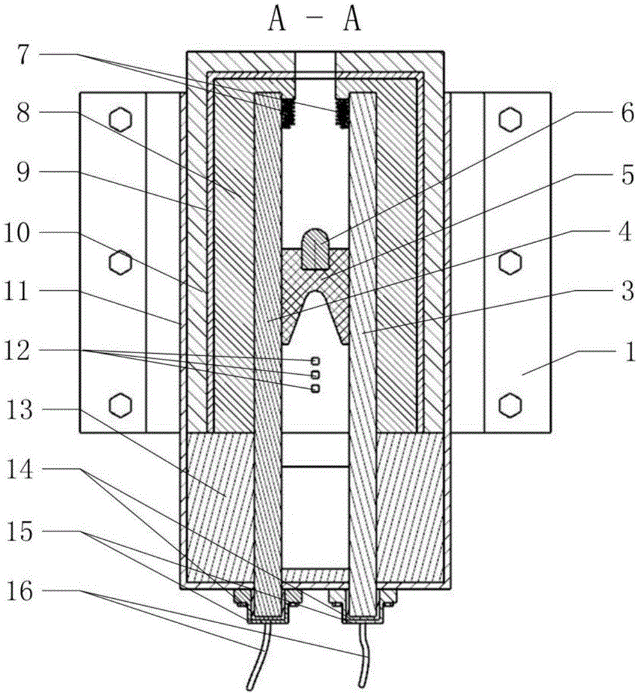 High-speed horizontal impact experiment device for automotive lithium ion batteries