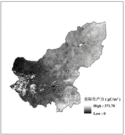 Method for quantizing vegetation consumption of human activities