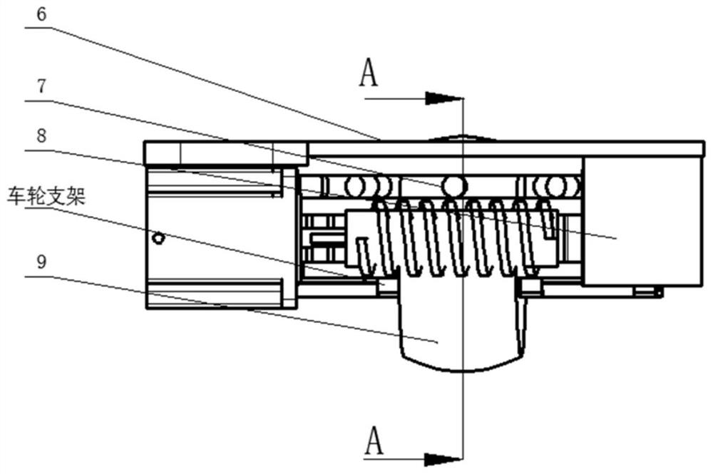 A compact electric-driven steering wheel of a drive-steering integrated parking robot