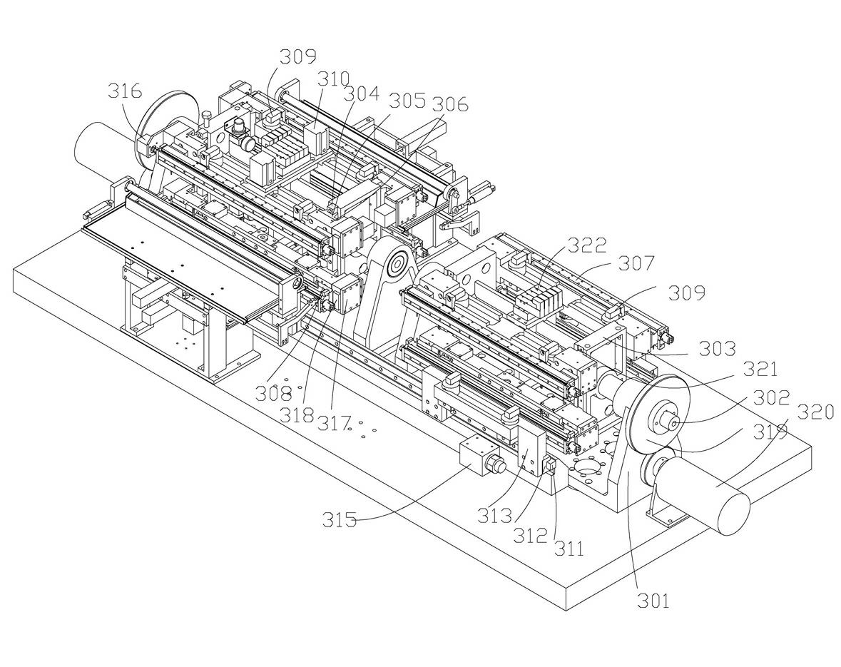 Automatic-circulating dual-clamp ornament grinding and burnishing machine