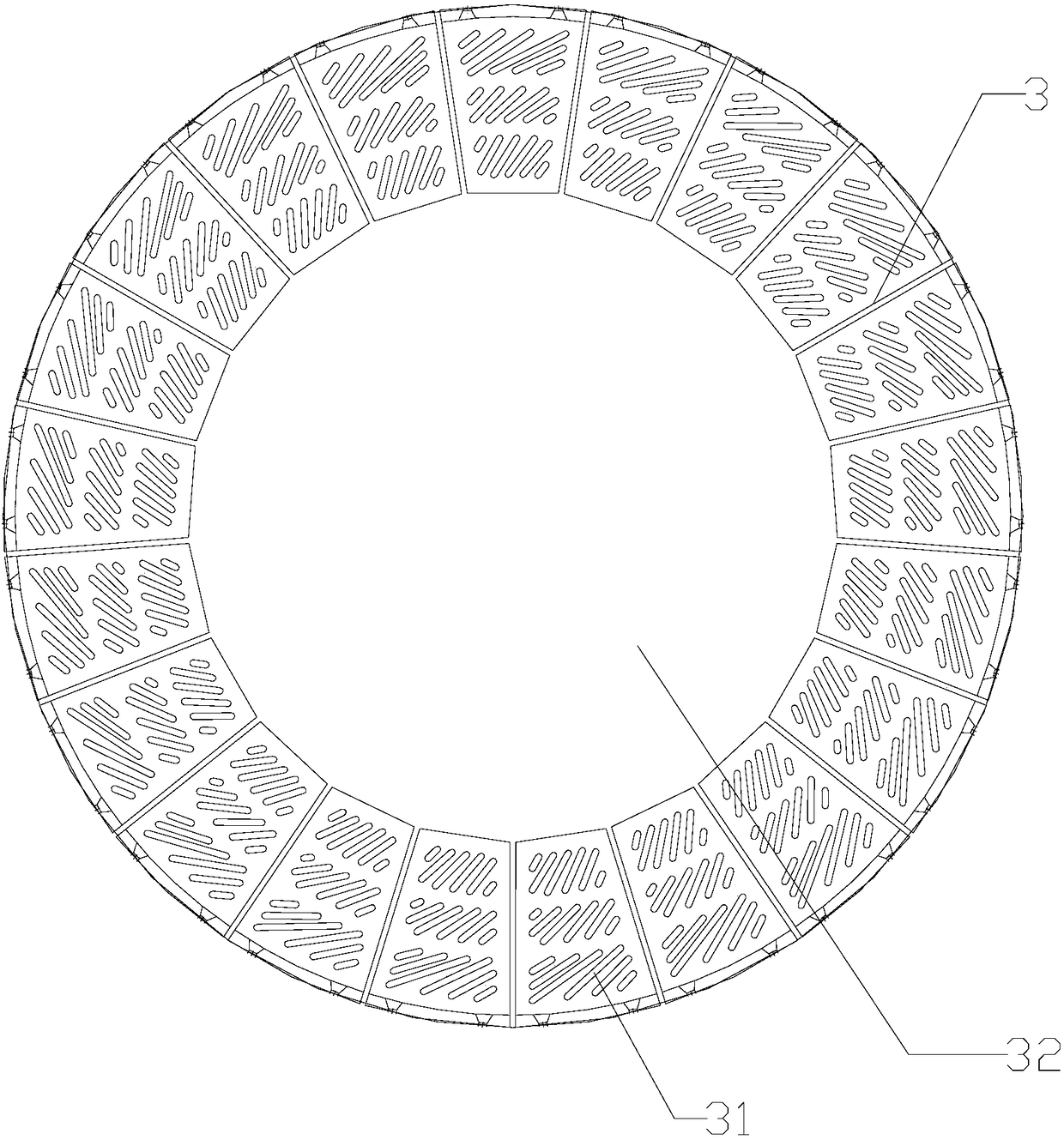 Efficient cement ball mill internal structure