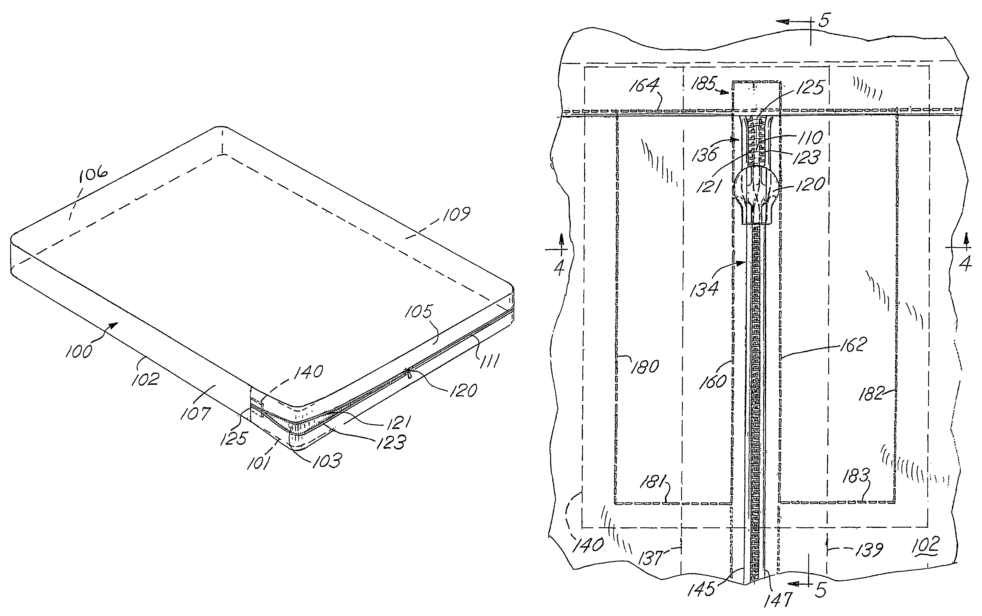 Mattress encasement for preventing bed bug escapement via a zipper opening