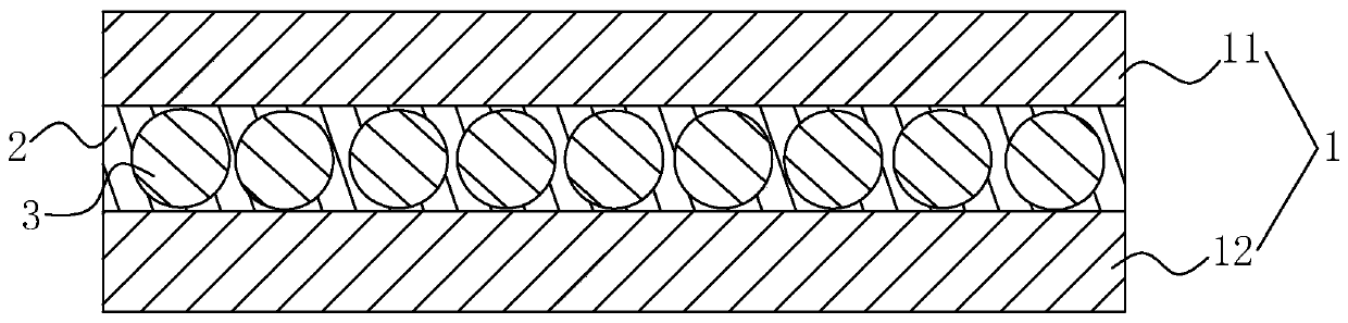 Flame-retardant conveyor belt and manufacturing process thereof