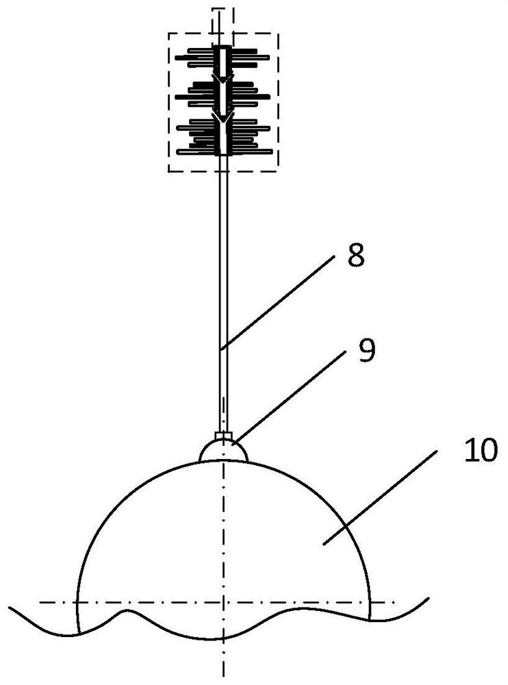 Multistage recoil arc extinguishing device and lightning rod