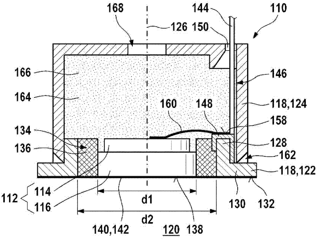 Ultrasound transducer for using in a fluid medium