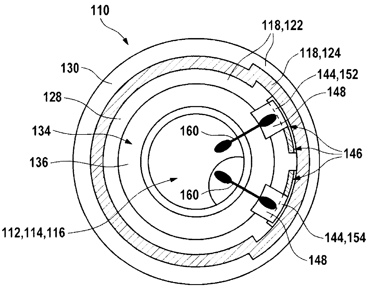 Ultrasound transducer for using in a fluid medium