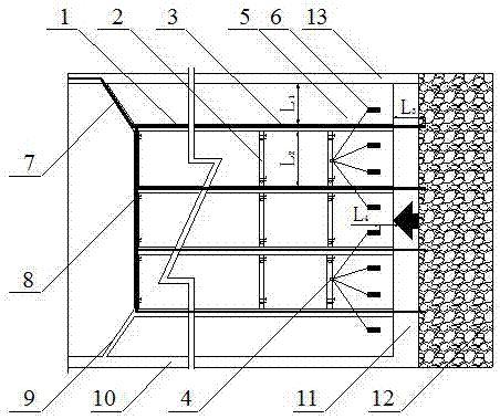 Pressure-relief gas drainage top caving coal mining method for extremely thick hard coal seam