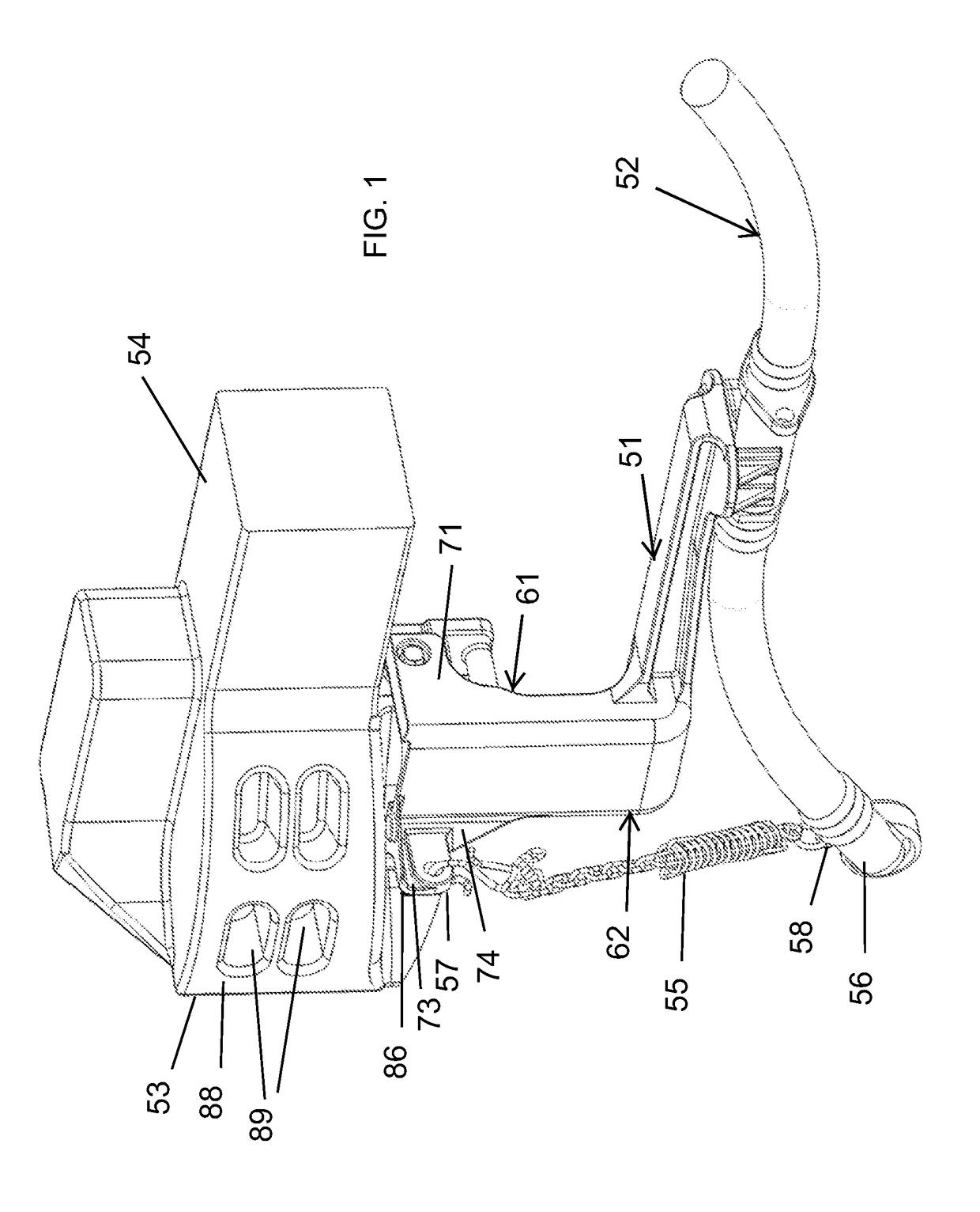 Air brake hose support bracket