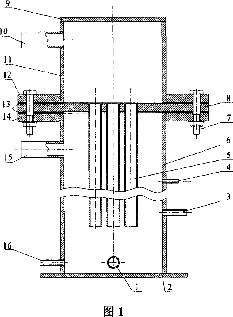 Integrative coordinated desulfurization, denitration, demercuration device and technique using spray bubbling method