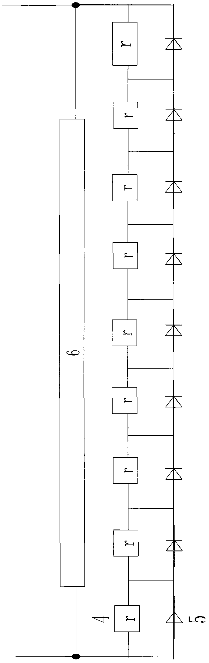 DC (Direct Current) device for equalizing pressure of converter valve waterway