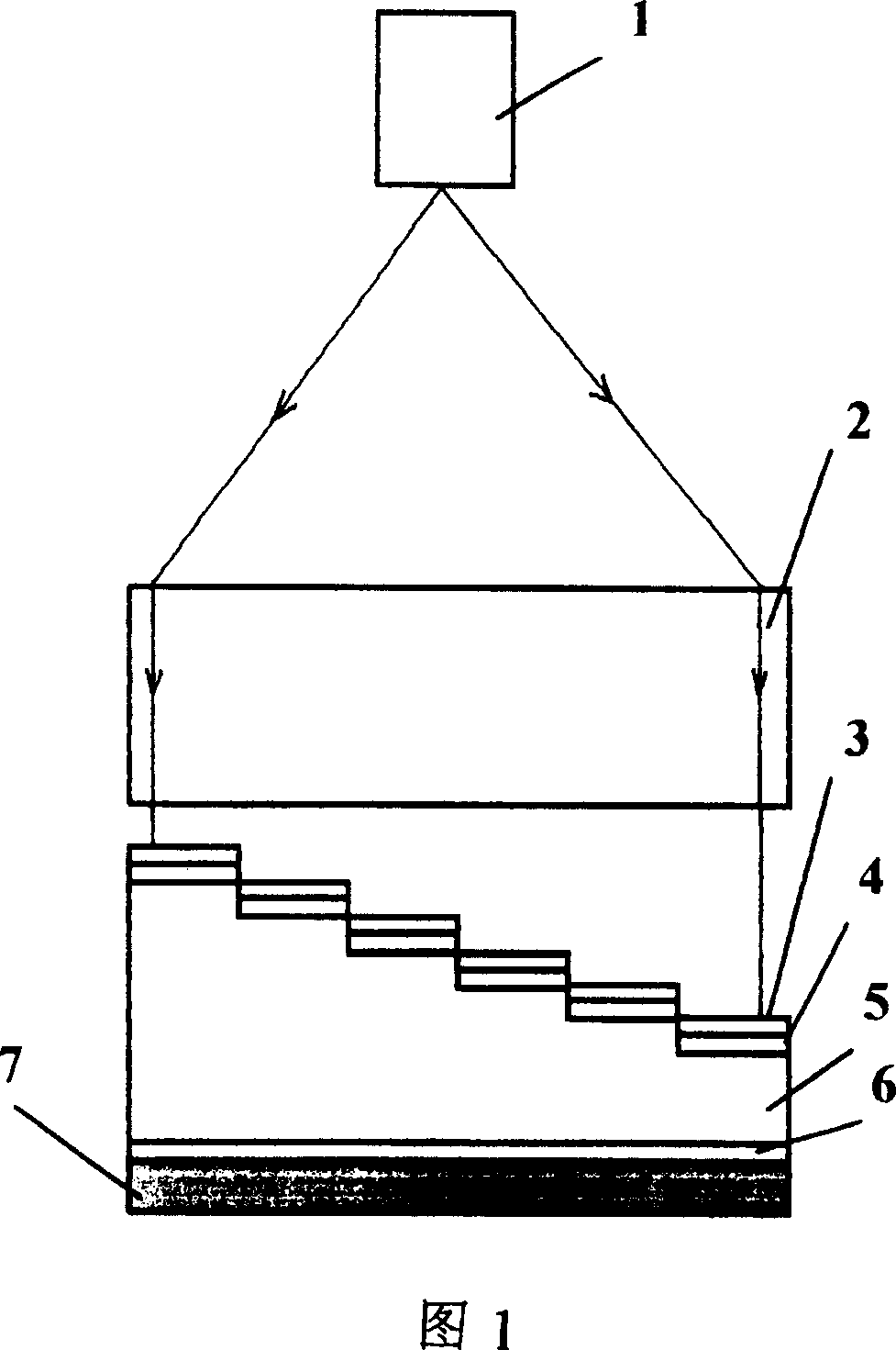 Micro integration method-amber cavity array optical spectrum detector