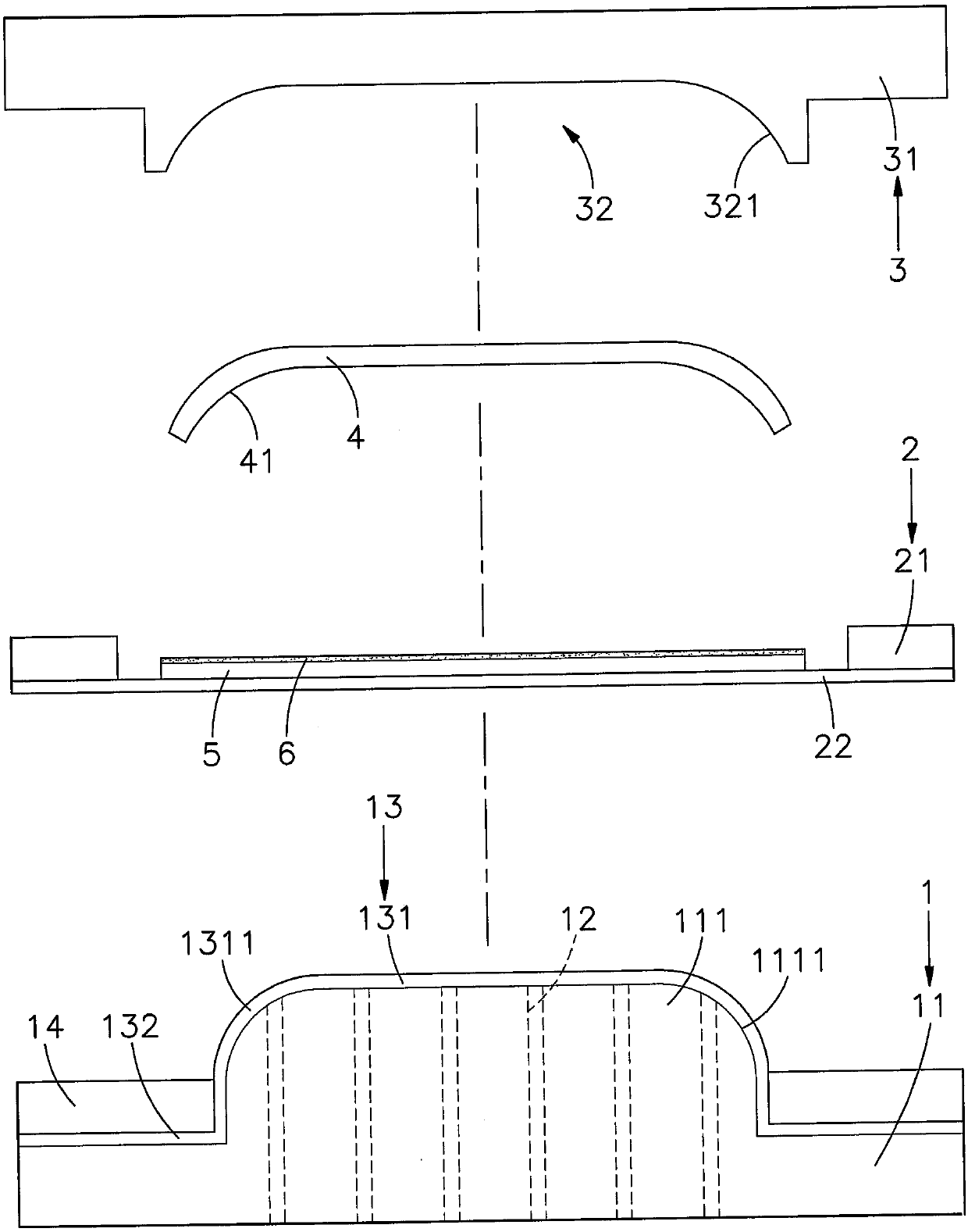 Curved surface bonding apparatus and bonding method thereof