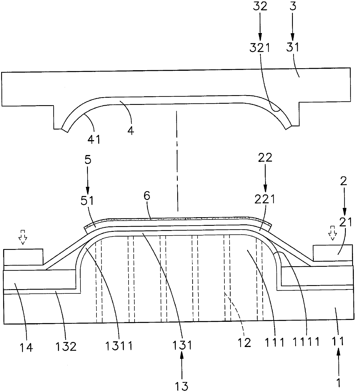 Curved surface bonding apparatus and bonding method thereof