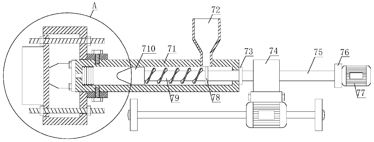 Plastic toy injection molding device