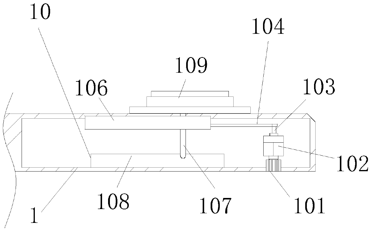 Efficient punching device for mechanical part machining