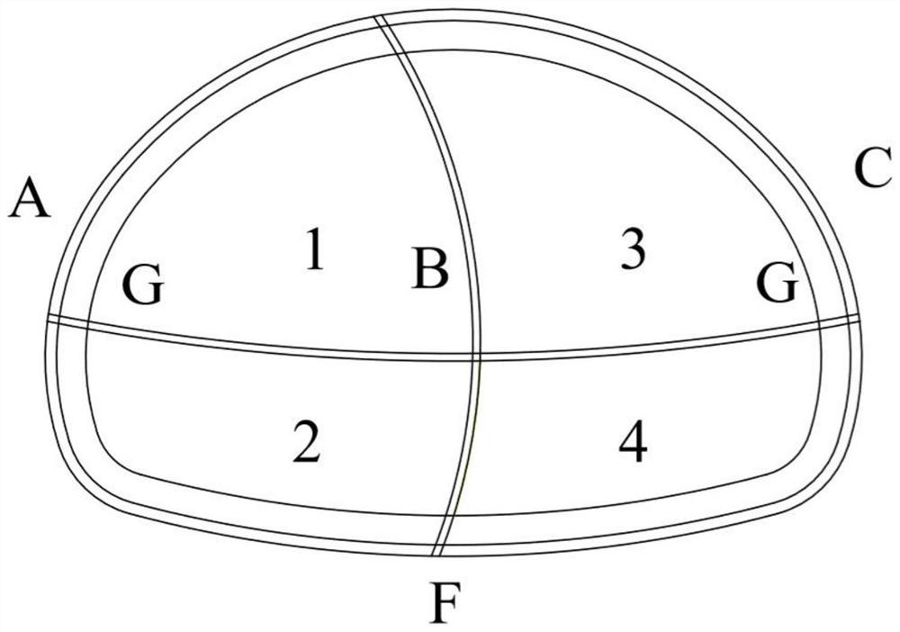 Construction method conversion construction method for ultra-long-span tunnels in ⅳ-level to ⅳ-level surrounding rock sections