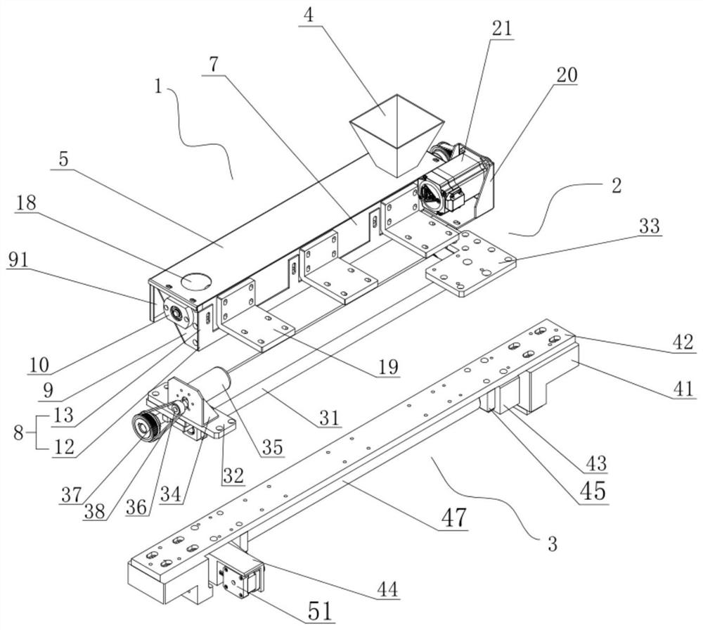 A powder spreading device for a 3D printer