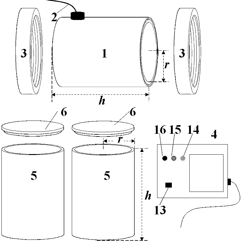 On-line dynamic real-time monitoring method and apparatus for magnetic suspension concentration