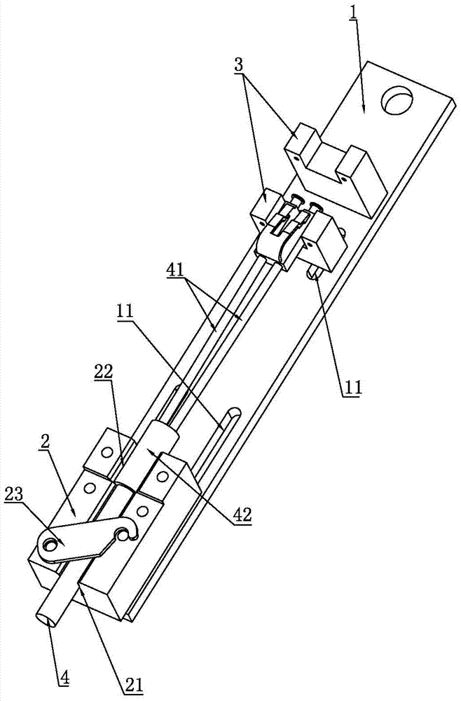 Cable outer mold glue rack